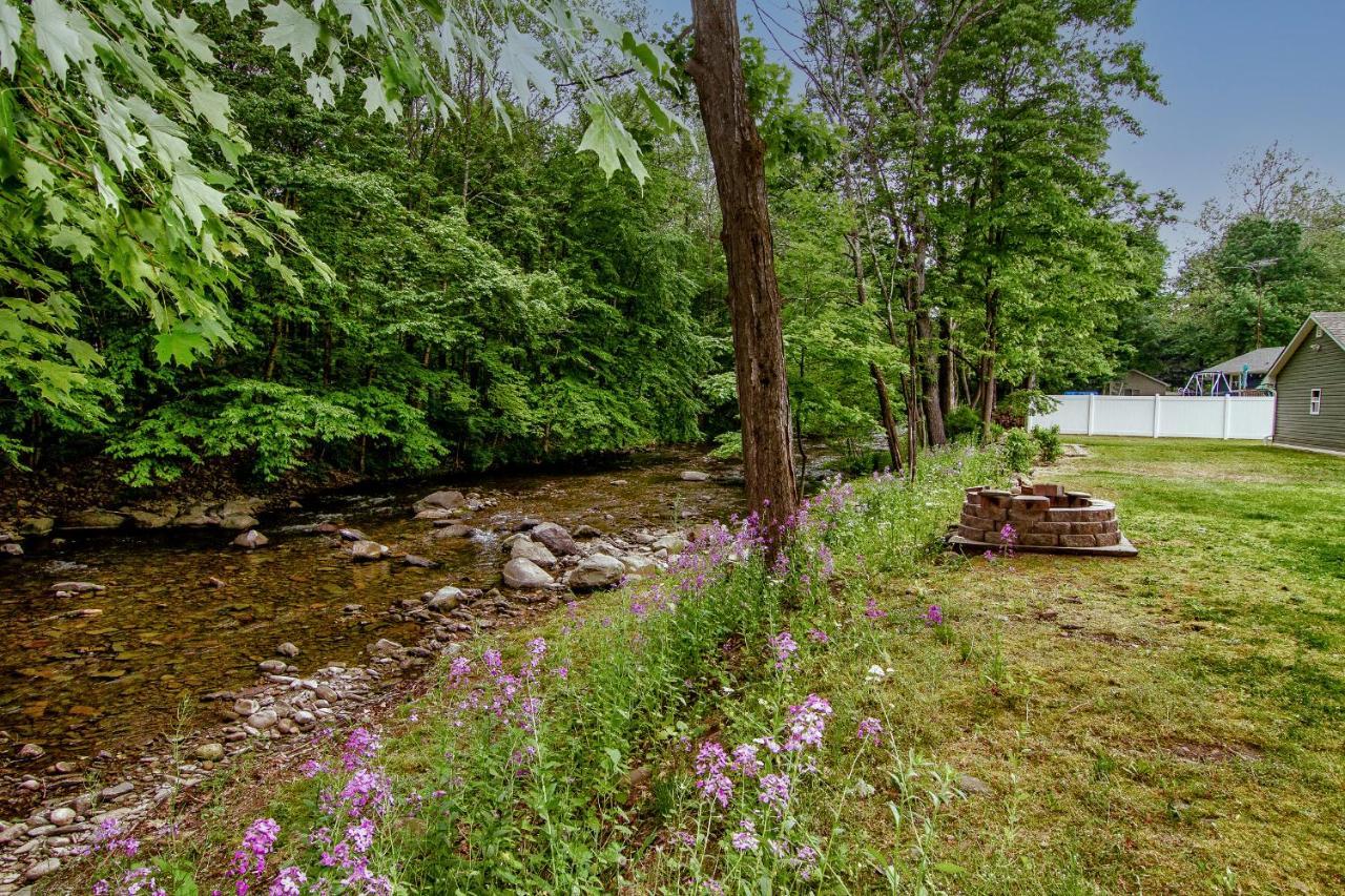 Cabin By The Creek With Private Creek Access Tannersville Eksteriør bilde